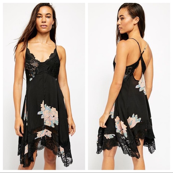Free People Dresses & Skirts - NWT Free People Table For Two Trapeze Slipdress in Twilight Combo OB1063550